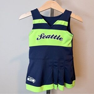 Seattle Seahawks infant size 12 months sleeveless cheer dress